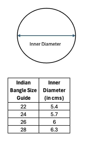 Micro Gold plated Twisted kada Bangles Size 28 with Green & Red Stone Floral Center - Image 3