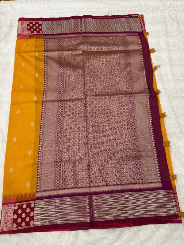 Tussar Silk Saree: Lightweight Indian wear with Blouse Piece - Image 4