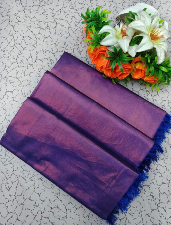 Cotton Saree in Cream and Green colour - Image 5