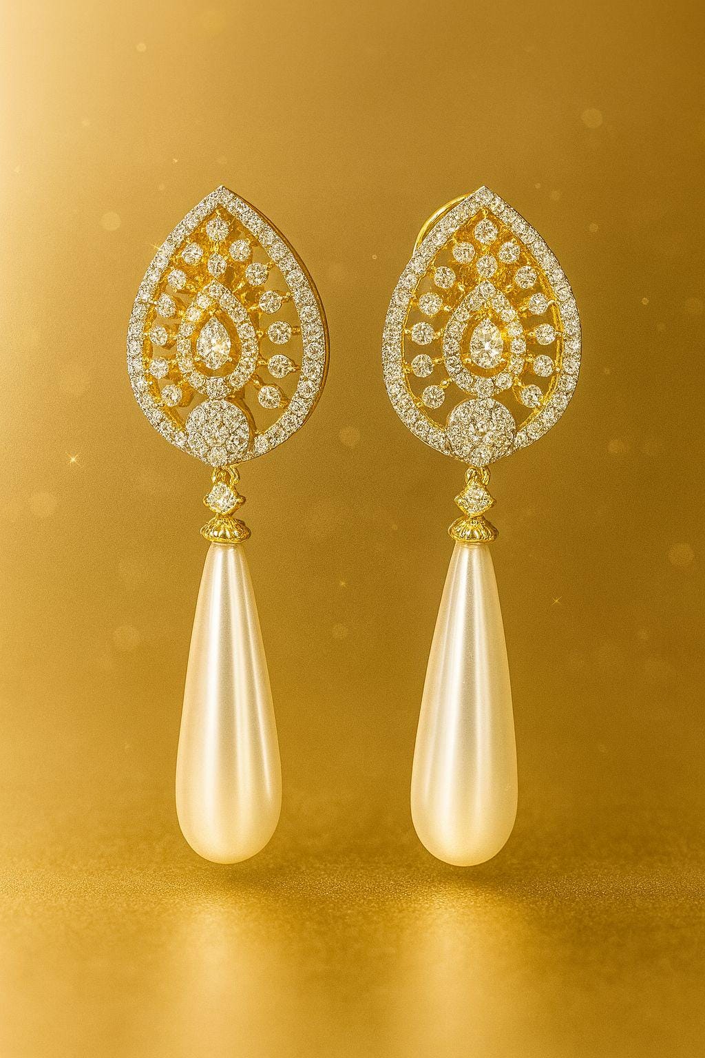 Emerald Green American Diamond Stud Earrings: Bridal Party Jewelry - Image 3