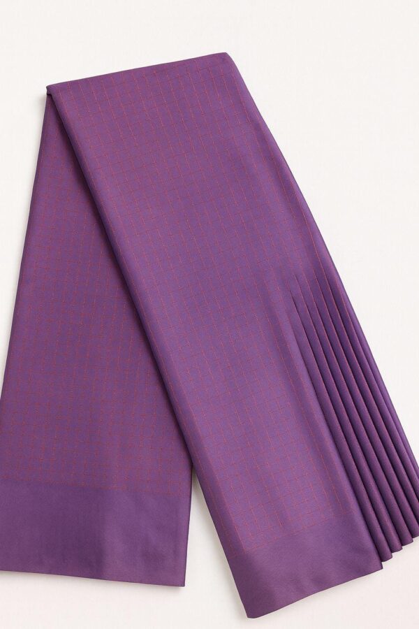 Soft Silk Saree with Zari and Blouse - Image 8