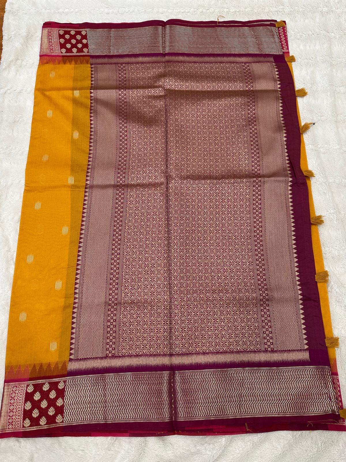 Tussar Silk Saree: Lightweight Indian wear with Blouse Piece - Image 3