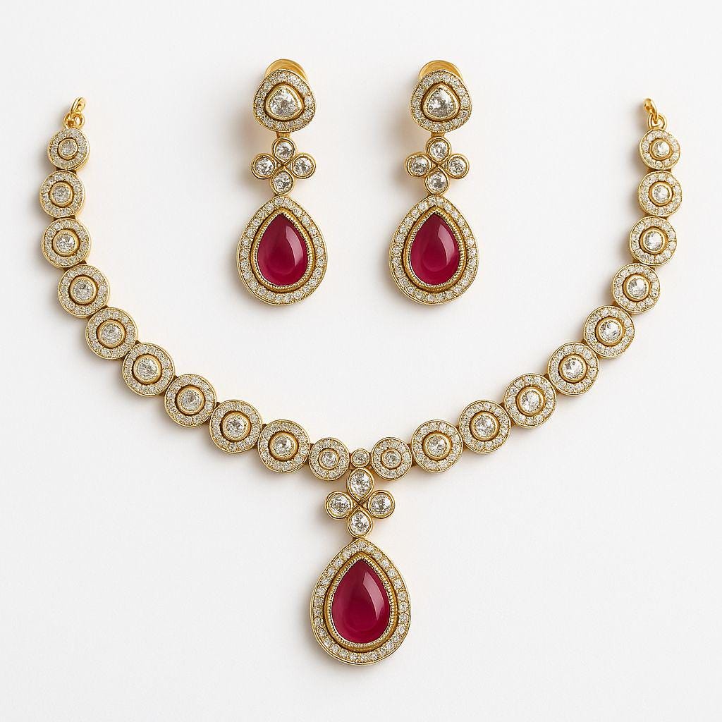 Necklace sets with interchangeable stone - Image 1