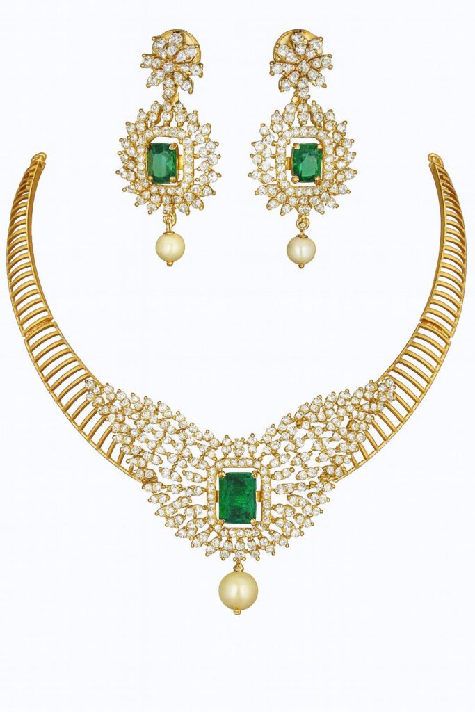 Necklace sets with interchangeable stone