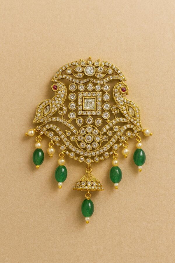 Traditional Beaded Mala Necklace with Pendant, Ethnic Jewelry - Image 5