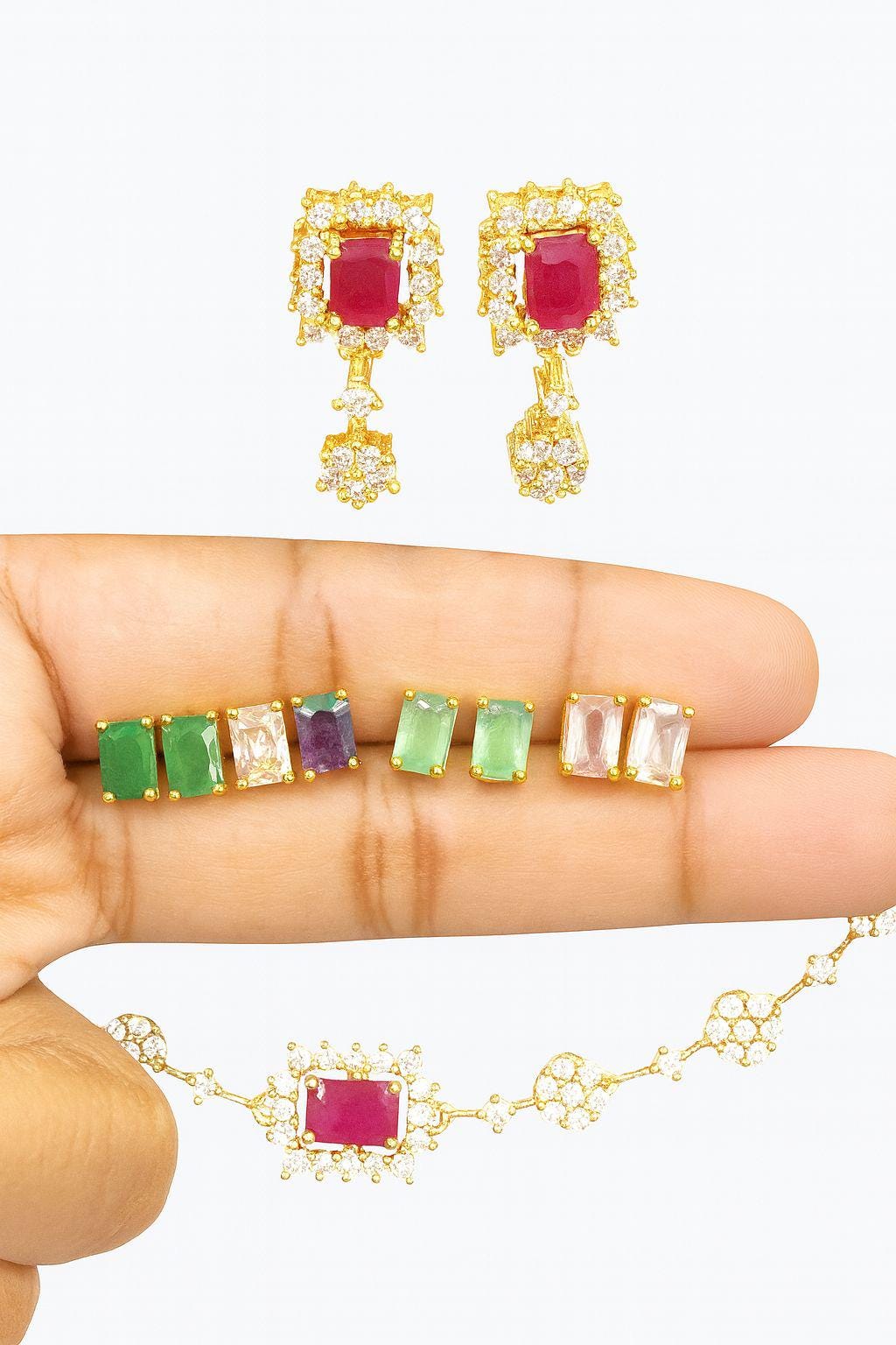 Necklace sets with interchangeable stone - Image 8