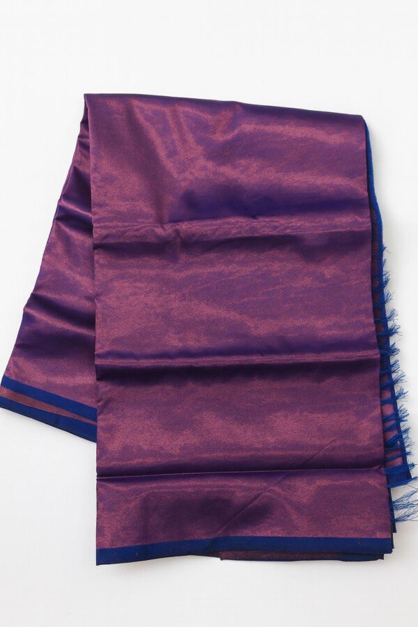 Cotton Saree in Cream and Green colour - Image 9