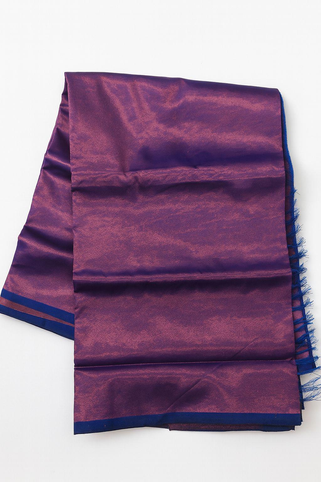 Cotton Saree in Cream and Green colour - Image 9