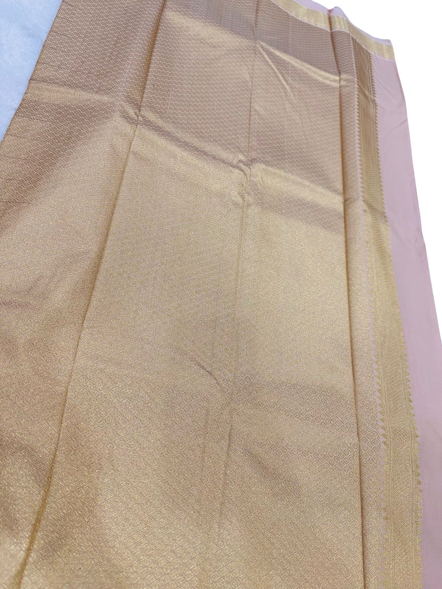 Kanchipuram Semi Silk Saree Maroon Gold Zari Border Traditional South Indian Saree Wedding Saree Unstitched Blouse - Image 2