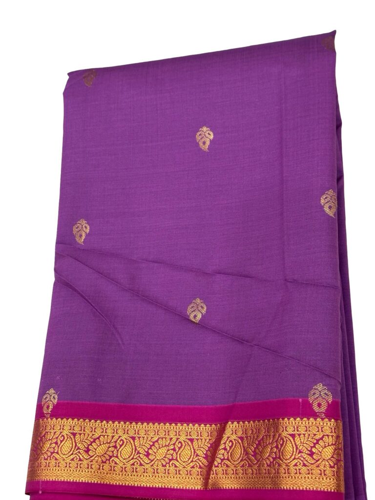Premium Kanchi Silk Saree Purple Pink Saree With Stitched Blouse Falls Ready To Wear Wedding Traditional Saree