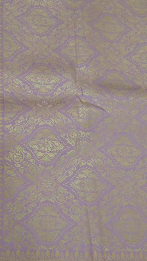 Soft Silk Saree with Floral Zari Design and Blouse – 4 Colours - Image 8