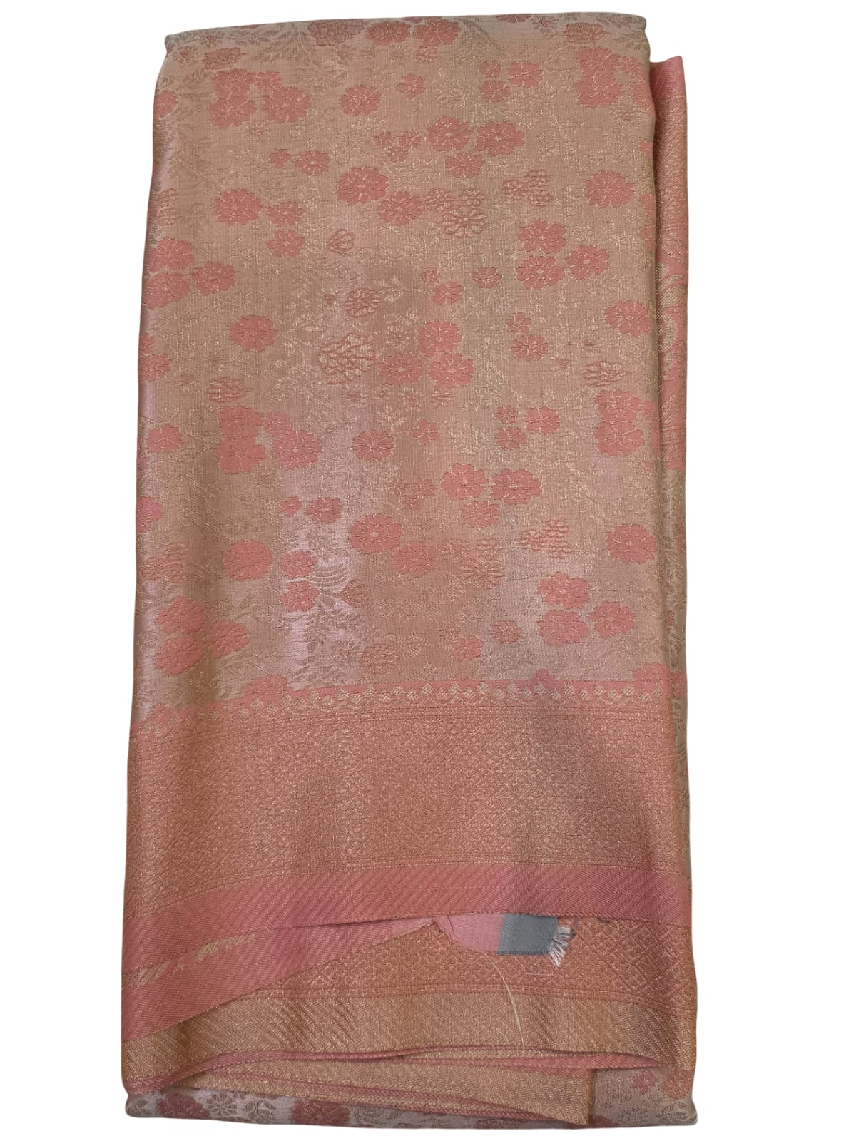 Soft Silk Saree with Floral Zari Design and Blouse – 4 Colours - Image 5