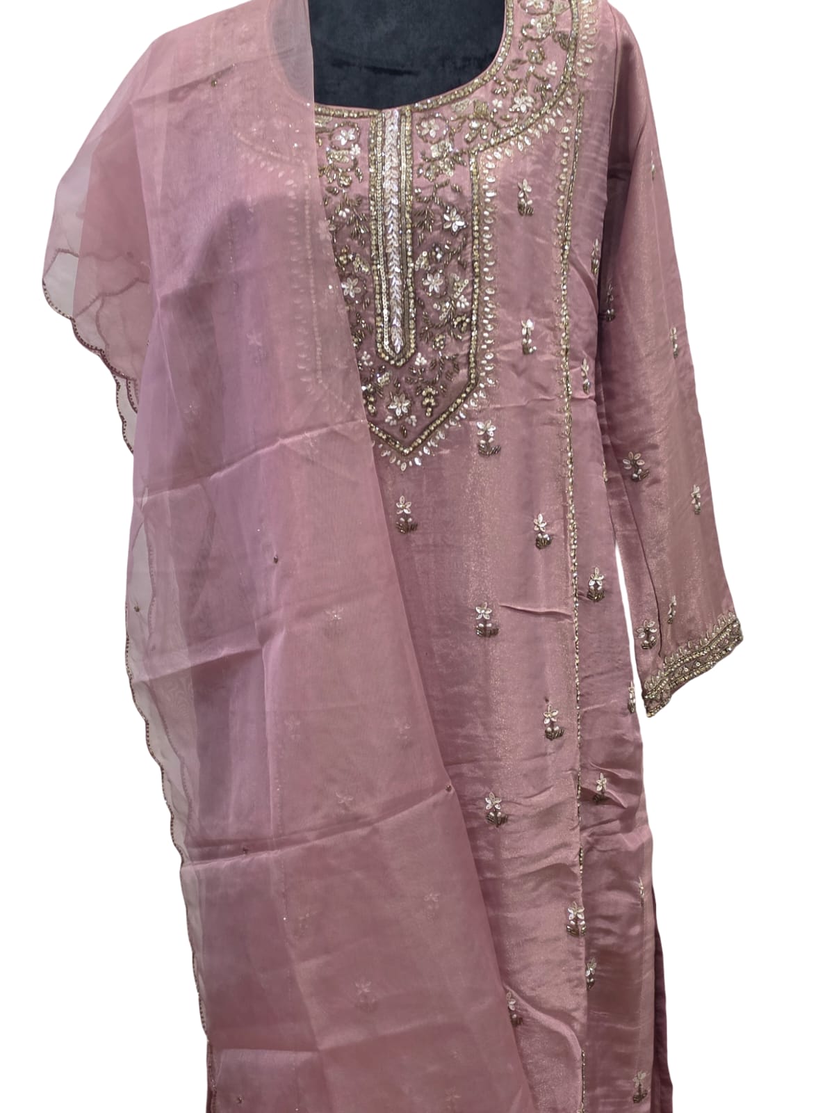 Womens 3 Piece Embroidered Salwar Kameez Suit with Dupatta Sizes M to XXL - Image 2