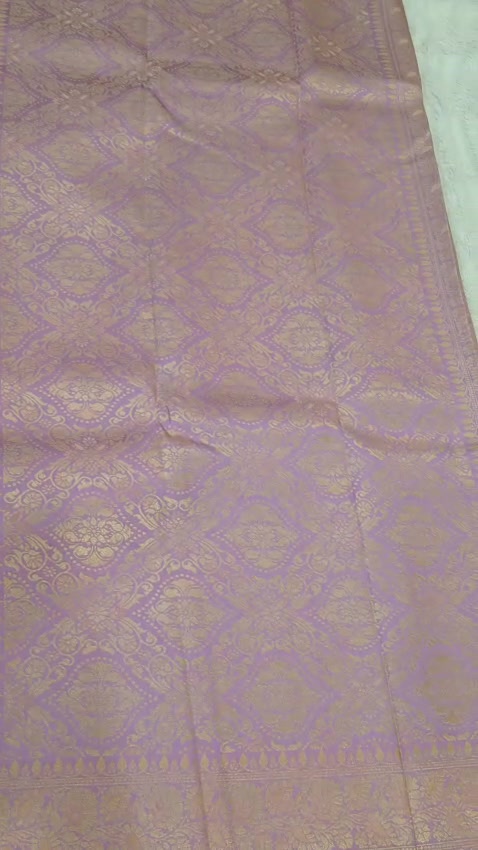 Soft Silk Saree with Floral Zari Design and Blouse – 4 Colours - Image 11