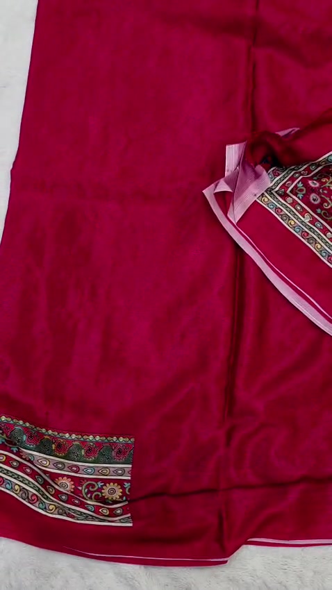 Multicolor Masakali Mirror Saree Indian Party Wear 4 Color Options - Image 2