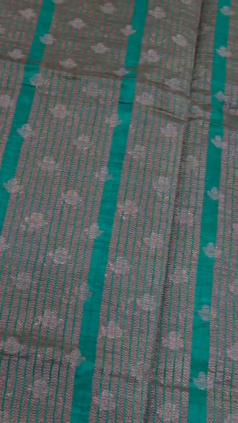 Line Tissue Silk Saree Elephant Zari Border Designer Indian Party Wear 8 Colors - Image 5