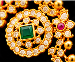 Traditional Butta Mala Long Necklace Set Green Pink White Stones Matching Earrings - Image 10