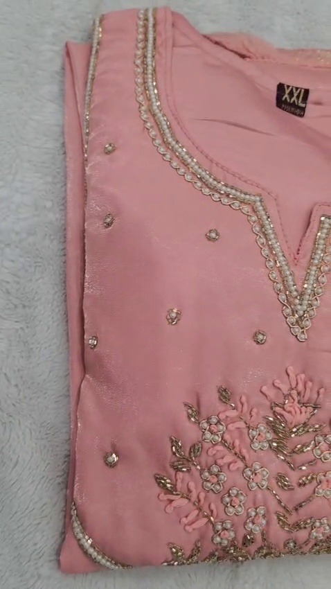3 Piece Women Salwar Suit Indian Ethnic Kurta Pant Dupatta Party Wear - Image 8
