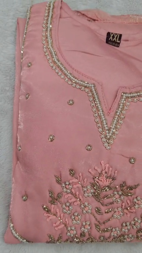 3 Piece Women Salwar Suit Indian Ethnic Kurta Pant Dupatta Party Wear - Image 7